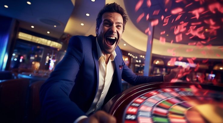 Antarmuka permainan poker di gelora188 dengan dealer sungguhan